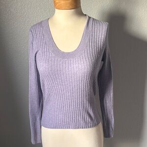a new day Women's V-Neck Sweater in Light Purple